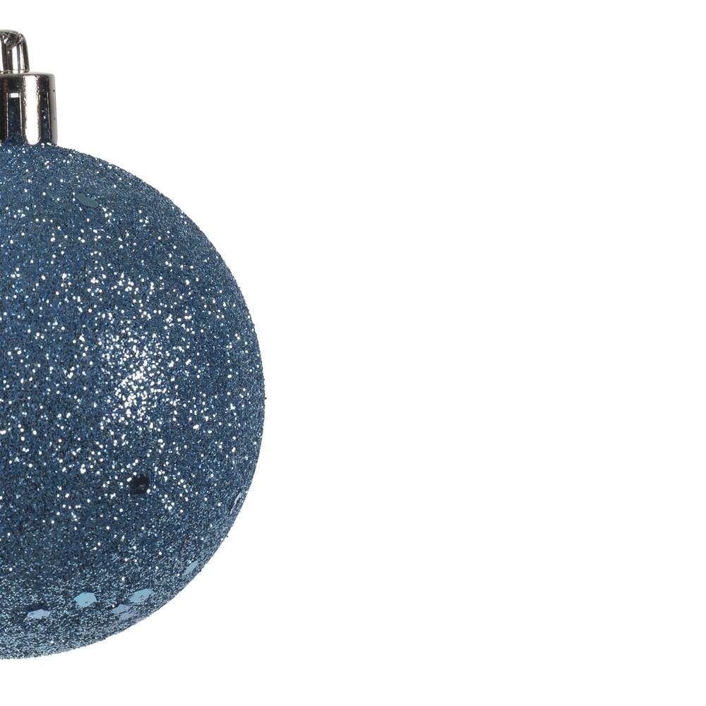 Vickerman 2.4" Periwinkle 4Finish Ball Ornament Assortment, 24 per Box